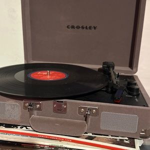 Crosley Cruiser Plus Vinyl Record Player with Speakers with wireless Bluetooth -